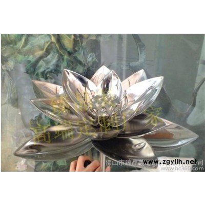 摆件铁艺荷花工艺品金属落地装饰品  水池水景雕塑艺术品