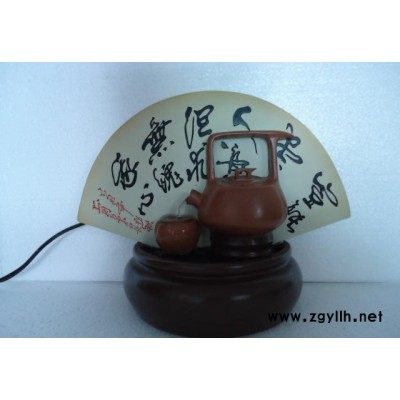 【艺品福人】古色风韵家居摆件礼品 茶艺水景树脂工艺品