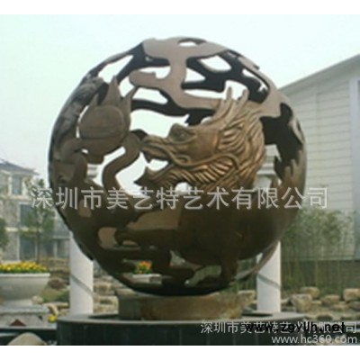 铜球 铜镂空球 圆形景观水景空心铜圆球雕花 纯手工锻打