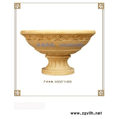 景观花钵** 人造砂岩花盆图片订做 **砂岩花钵 喷水池水景花钵