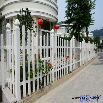 PVC塑钢护栏 别墅花园栅栏 白色栅栏 塑钢围栏 围墙栏杆 花坛篱笆