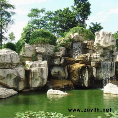 跌水/  假山塑石厂家/ 苗木批发/园林绿化厂家/庭院苗木花卉8