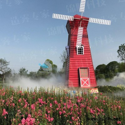 贵州假山喷造景，人造雾园林打造，水上雾景建设