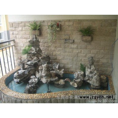 供应东莞假山水池定做/花木栽培/学校绿化