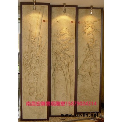 宏雕专业制作各种景观雕塑，人物雕塑，浮雕文化墙，欧式花纹图案，塑石假山假树