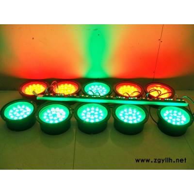 供应热卖城市亮化 圆型常亮黄光大功率LED埋地灯 圆型常亮黄光地埋灯 广场亮化照明地埋灯 LED节能埋地灯