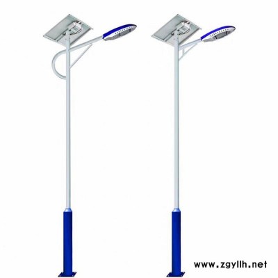 太阳能双头6米路灯锂电池高杆灯道路灯新农村庭院灯小区LED工程灯