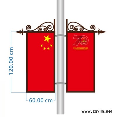 西安市区道路灯箱广告牌路灯杆灯箱led发光太阳能供电画面发光