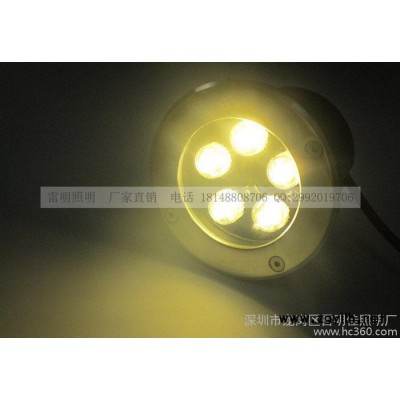 LED埋地灯嵌入式5W 12V暖白光120mm绿光黄光蓝光防