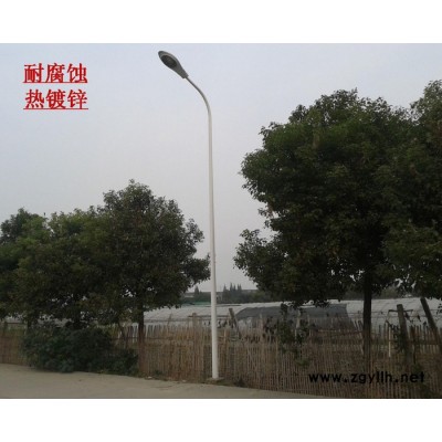 新农村6米太阳能路灯 市电农村道路灯 LED自弯臂路灯