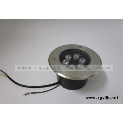 普瑞6W LED埋地灯DMX512 rgb不锈钢面220V