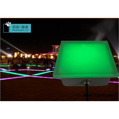 邓派银泉IF-LD01 led地砖灯  广场公园埋地灯 LED地砖灯 地埋灯广场灯户外防水七彩发光砖埋地灯树脂地砖灯