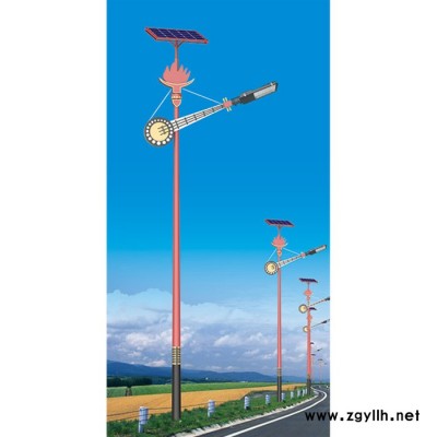 华朗HL-26303 民族特色太阳能路灯6M 8M道路灯厂家