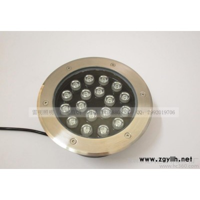 15W led地埋灯24V 160mm圆形埋地灯暖白光黄光广