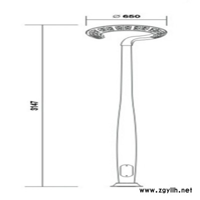 问号灯庭院灯路灯室外小区防水路灯草坪灯3米3.5米led户外景观灯高杆灯