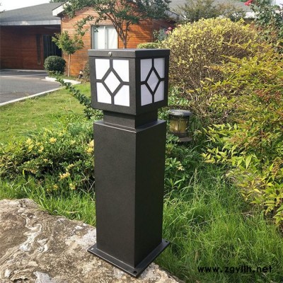 草坪灯批发小区草坪灯价格仿古压铸铝草地灯圆柱长筒形户外庭院灯花园防水地插灯草坪灯