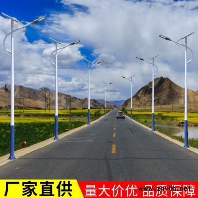 12V太阳能路灯户外庭院灯6米40AH带杆超亮LED新农村大功率路灯