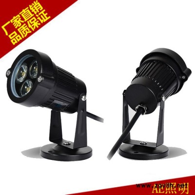 LED投射灯3W户外防水投光灯射灯瓦楞灯古建筑亮化灯庭院灯草坪灯