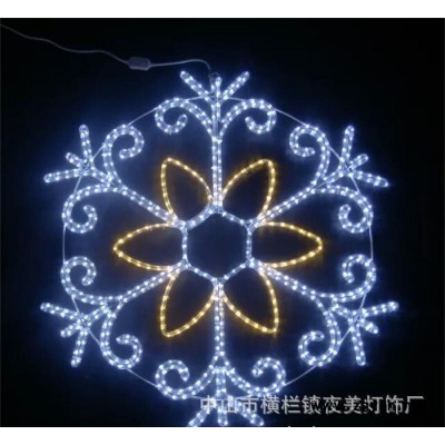 **雪花造型灯  广告灯平面图案灯  工程亮化景观灯