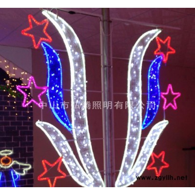 路灯杆图案灯 街道公园过街灯 节日亮化景观灯 LED灯光造型灯