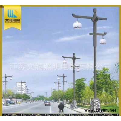 定制 庭院园林景观灯 户外仿古路灯 高亮度复古牛角庭院灯