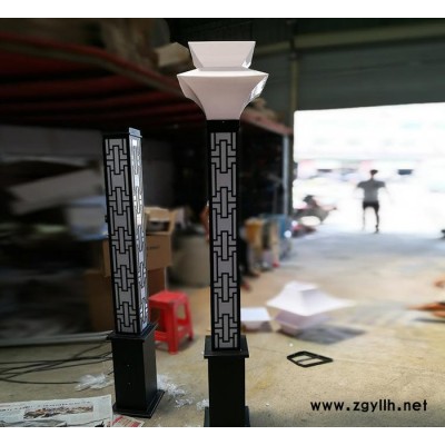 户外方形景观灯柱特色艺术小区公园花园亚克力铁艺景观照明