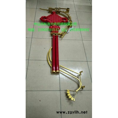 科海光电KH-ZGJ-007景观灯带福字中国结广东led中国结厂家路灯杆饰品