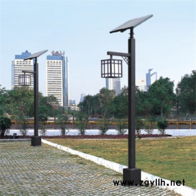 太阳能户外庭院灯  圆柱长筒形照明灯 花园防水地插灯  LED草坪灯