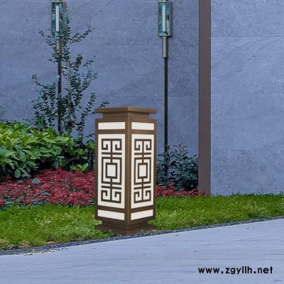 定制中式景观户外防锈铝制led照明工程庭院花园小区别墅草坪灯 草坪灯厂家