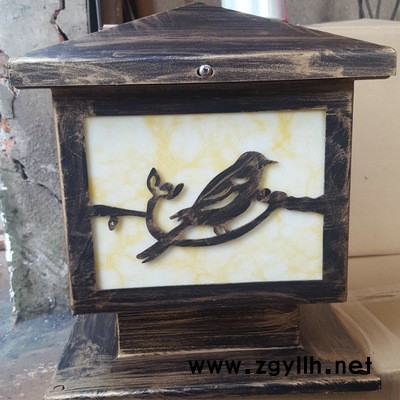 太阳能庭院灯 led围墙灯 户外太阳能围墙灯柱头灯 庭院围墙柱头灯