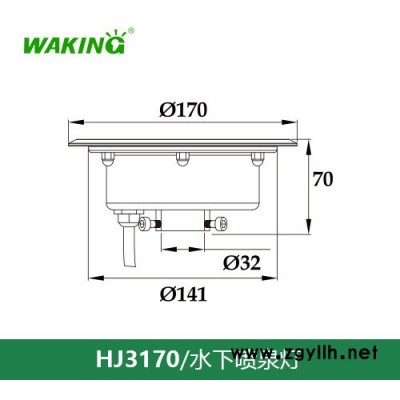 6W9W12W18WLED喷泉灯12v24v led水底灯水下灯 户外景观灯水池喷泉灯