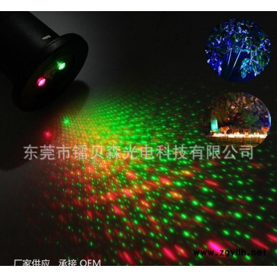动态无线遥控激光草坪灯 镭射景观灯 户外防水插地灯