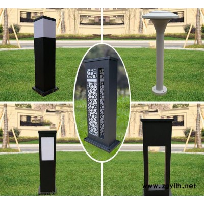 LED现代中式简约户防水亚克力公园小区花园圆型庭院景观草坪灯