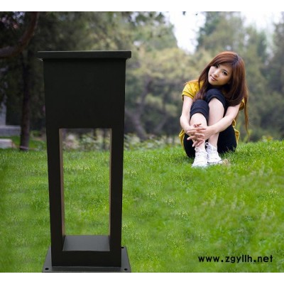 方形圆形欧式现代简约庭院不锈钢压铸LED太阳能户外草地草坪灯