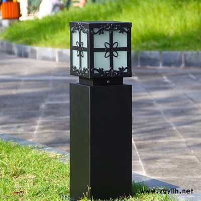 启正科技供应--公园小区景点庭院街道户外草坪灯防水方形复古照明灯