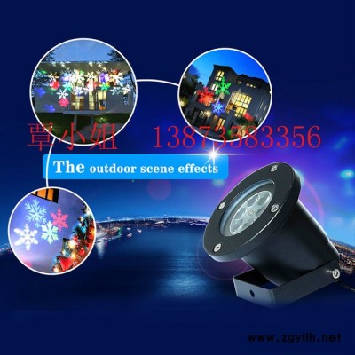 3W户外防水雪花灯 LED圣诞灯 图案灯 投影灯 草坪灯 激光菲林灯