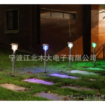 太阳能灯 路灯 庭院灯 户外 超亮 装饰草坪花园灯 4LED