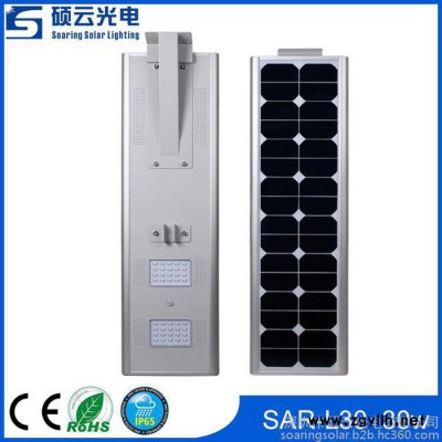 供应深圳太阳能路灯 出口产品 高亮**路灯 LED户外庭院灯30W