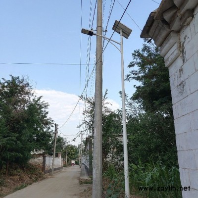 厂家批发太阳能路灯 6米7米40瓦LED锂电池路灯 户外照明路灯