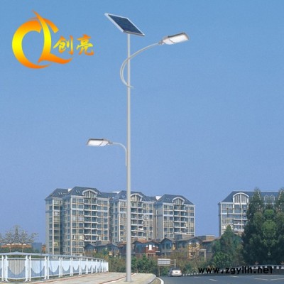 创亮户外照明CL-1587 太阳能双臂路灯 高低臂路灯 LED太阳能路灯 新农村路灯 **