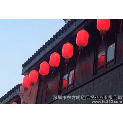 吊顶单挂大红中国LED灯笼 庭院灯led照明灯笼 户外景观花