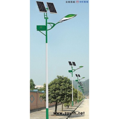 中升照明云南太阳能路灯生产厂家 专业生产太阳能路灯 太阳能庭院灯 太阳草坪灯 LED路灯