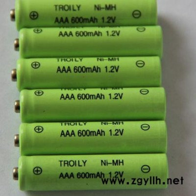 创力TROILYAAA600mAH AAA100mAhAAA200mAhAAA300mAH镍氢可充电电池太阳能草坪灯电池