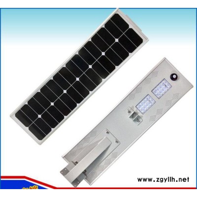一体化太阳能路灯40W一体化感应路灯LED太阳能庭院灯新能源路灯