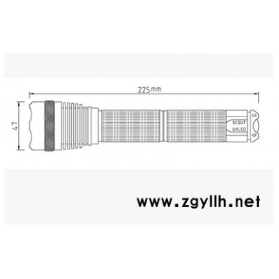探伤用荧光灯紫外灯手电筒式S-3W聚光型/散光型