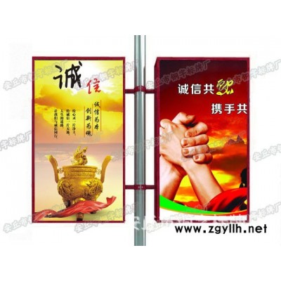 方形路灯杆灯箱 户外广告灯箱 时尚美观大气 欢迎来电咨询