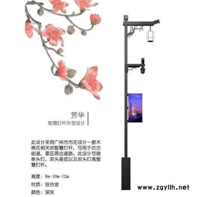 瑞成RC-ZHDG 智慧灯杆**智慧路灯 城市智慧照明 充电桩灯杆 物联网 LED智能路灯