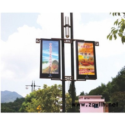 厂家定制灯杆灯箱 户外灯杆广告牌 路灯广告灯箱 电杆灯箱