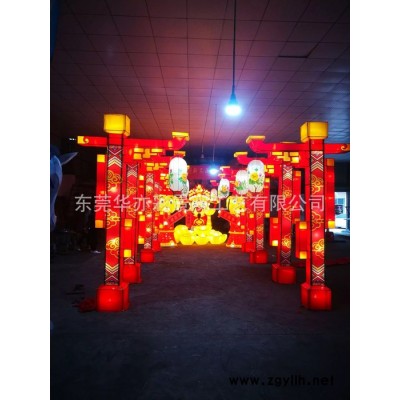 四川自贡华亦彩 路灯灯柱彩灯柱生产厂家户外装饰灯柱免费设计