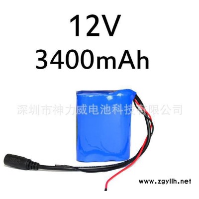 原装进口松下3400mah订制 LED荧光灯备用电源 12V